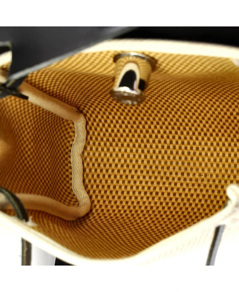 Pre-Owned HERMES Tpm Herbag Toile and Leather