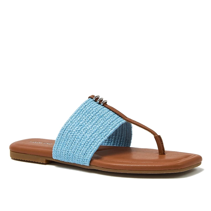 Lands' End Women's Haven Stretch Raffia Sandals