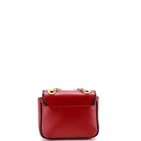 Pre-Owned Gucci Mini Marina Chain Flap Bag Leather