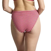 Panache Lingerie Women's Gingham High Cut Bikini Bottom