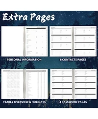 Gnuadz 5-Year Monthly Planner 2026-2031 Pocket Tabs Notes