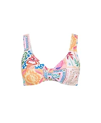 City Chic Women's Positano Print Underwire Bikini Top