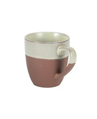 Gibson Home William Crest Reactive Stoneware Coffee Mugs, Set of 4, 15 oz
