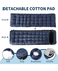 gaomon TrailBlaze Heavy-Duty Folding Camping Cot Bed for Adults - Removable Thick Mattress, Pillow And Side Pocket, Portable Double Layer