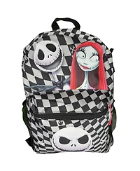 Disney Nightmare Before Christmas Checkered 16 inch School Backpack for Kids