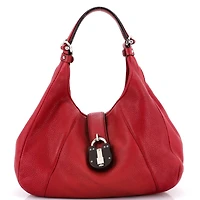 Pre-Owned Loewe Large Calle Hobo Leather