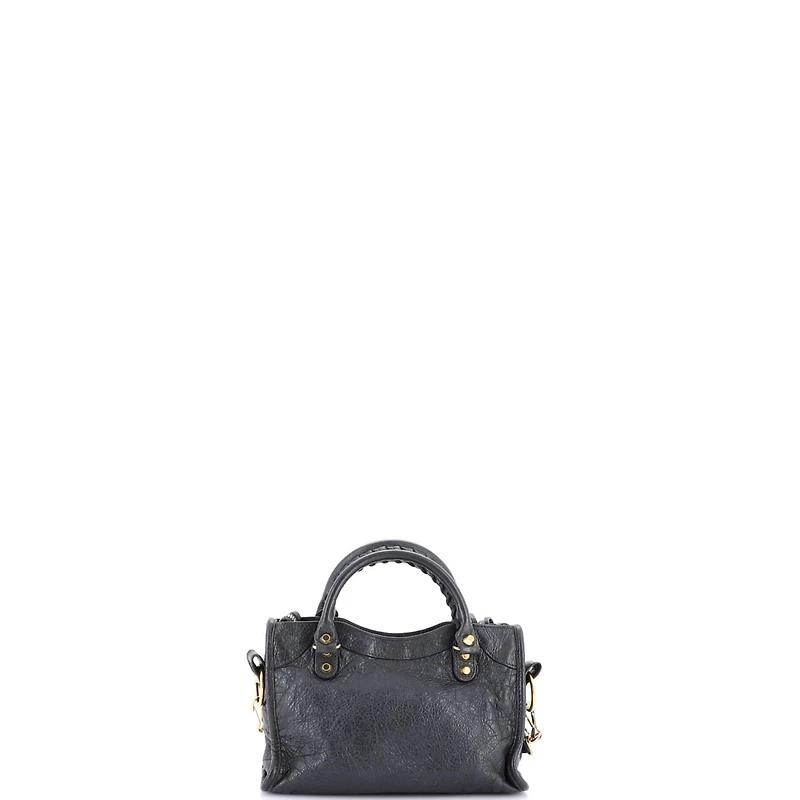 Pre-Owned Balenciaga Mini City Classic Studs Bag Leather