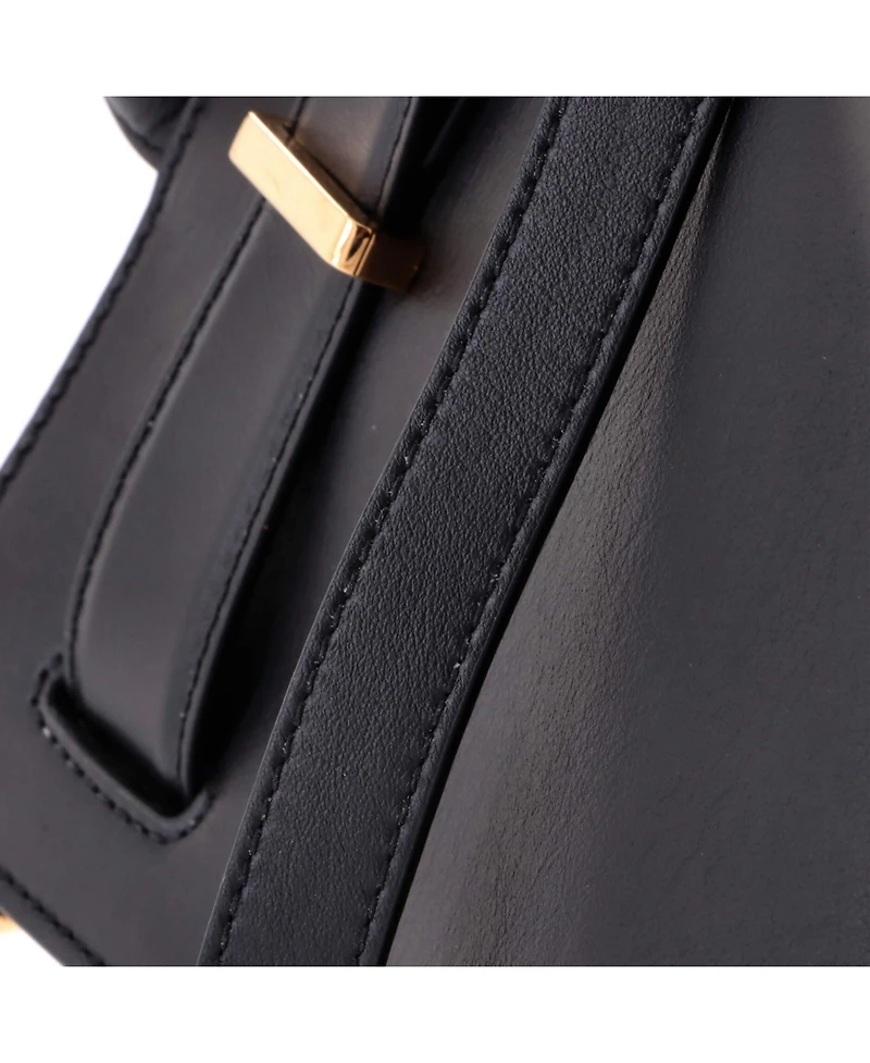 Pre-Owned Versace Large Palazzo Medusa Belted Convertible Tote Leather