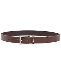 Lacoste Men's Croc Detail Leather Belt
