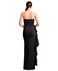 Dress the Population Women's Strapless Sheath Gown