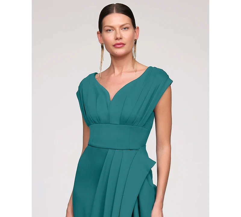 Js Collections Women's Column V-Neck Gown Dress