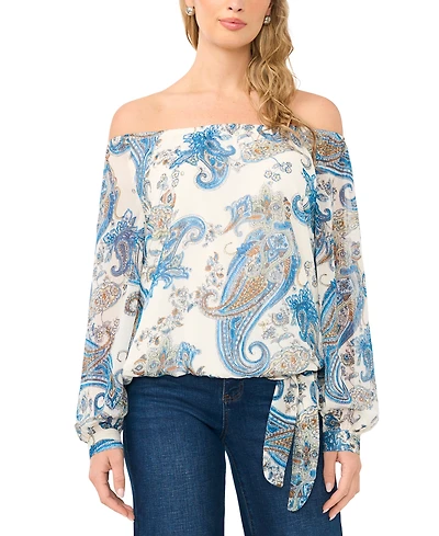 Ots Long Svl Blouse W Tie