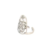 Sohi Women's The Regal-Papillon Nail Rings - Metallic Silver Set Of 5