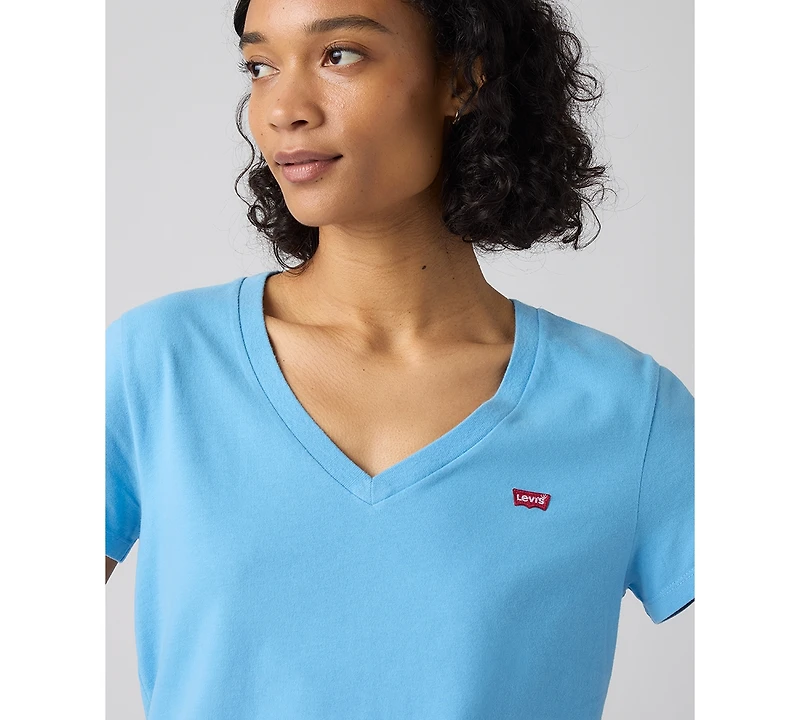 Levi's Women's Perfect Cotton V-Neck Short-Sleeve T-Shirt
