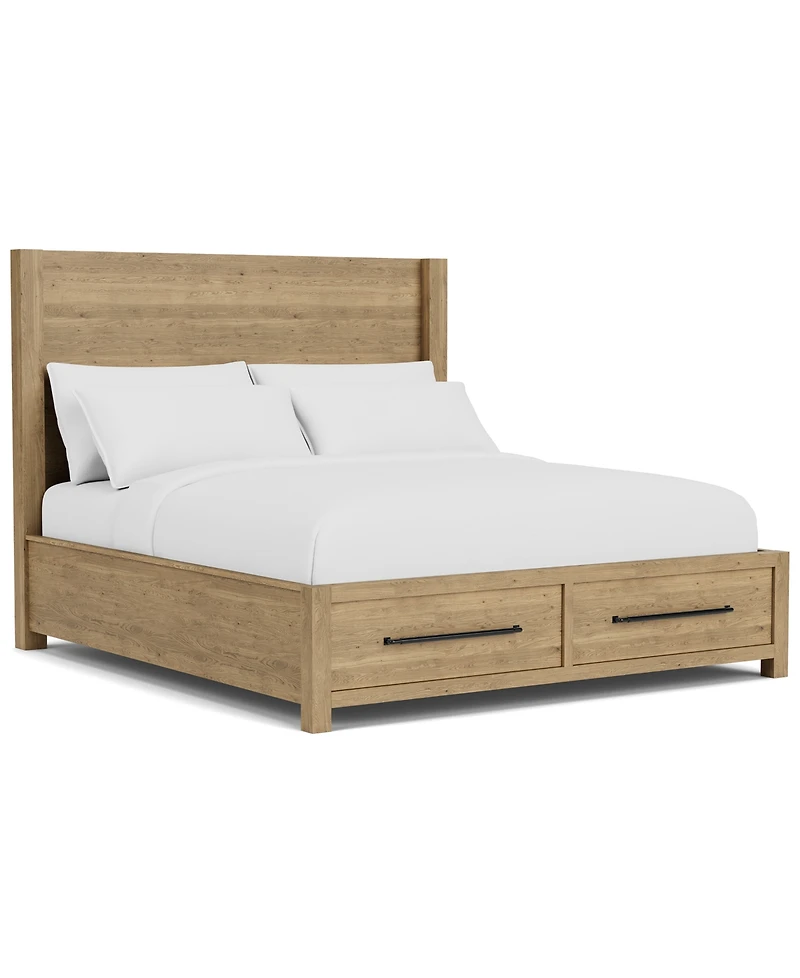 Davie King Storage Panel Bed