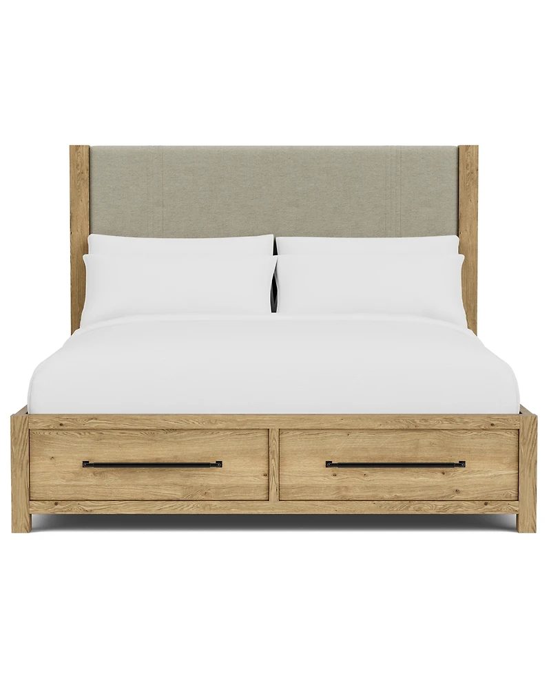 Davie 3-Pc. Queen Storage Bedroom Set (Upholstered Bed
