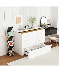 Homsee Folding Bed with Storage Drawers - Space-Saving Sofa Bed | Full Size Guest Bed | 2-Drawer Cabinet