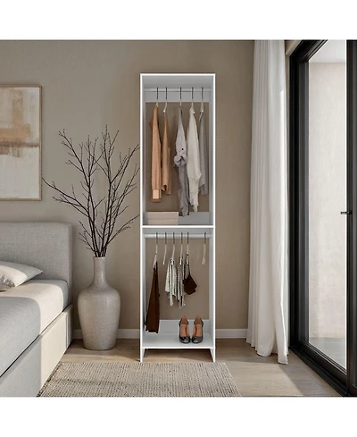Depot E-Shop Dover Closet, 2 Shelves