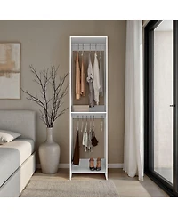 Depot E-Shop Dover Closet, 2 Shelves