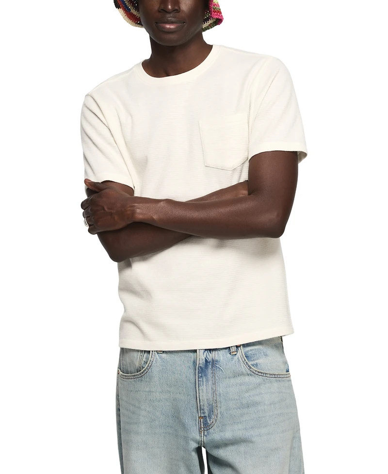 Lucky Brand Men's Rib Knit Crewneck T-Shirt