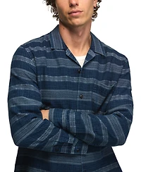Lucky Brand Men's Long-Sleeve Indigo Pattern Shirt