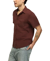 Lucky Brand Men's Double Gauze Short-Sleeve Shirt
