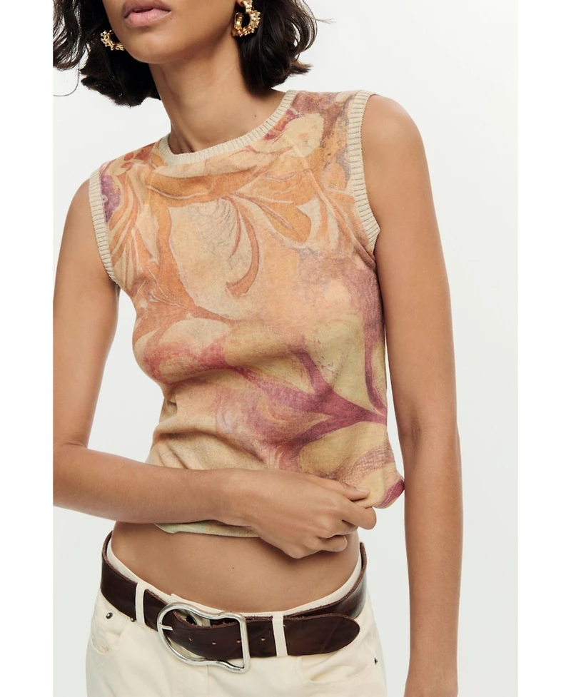 Desigual Women's Sleeveless Knit T-shirt