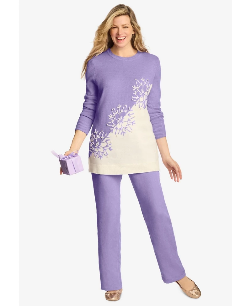 Woman Within Women's 7-Day Corduroy Straight-Leg Pant
