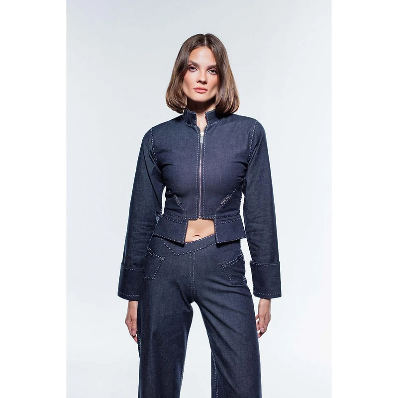 Jendue Women's Noble Denim Jacket