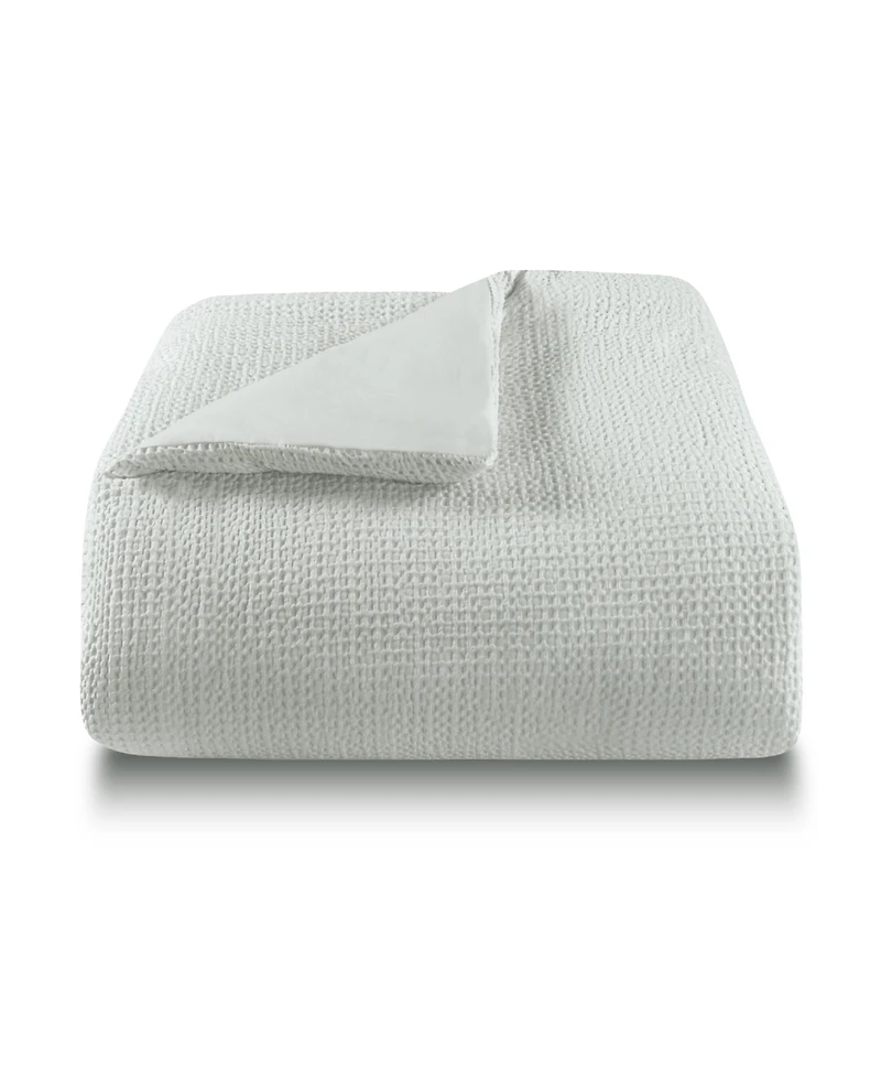 Laundry Stone Washed Cotton Waffle 3-Piece Comforter Set