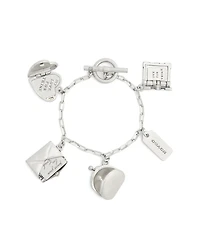 Coach Silver Runway Mixed Charm Bracelet