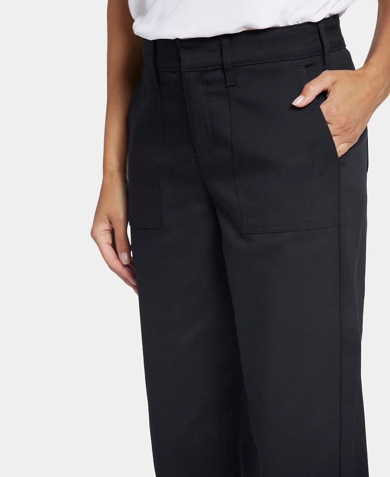 Nydj Women's High-Rise Straight-Leg Utility Pants