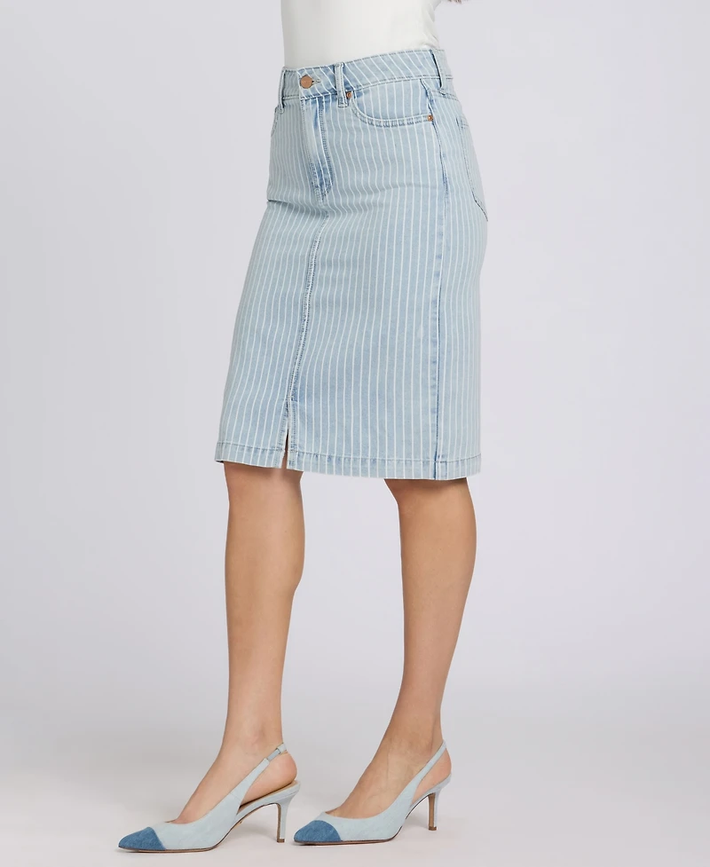 Nydj Women's High-Rise Denim Skirt