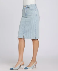 Nydj Women's High-Rise Denim Skirt