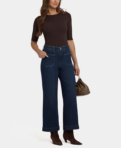 Nydj Women's Teresa High-Rise Wide-Leg Ankle Jeans