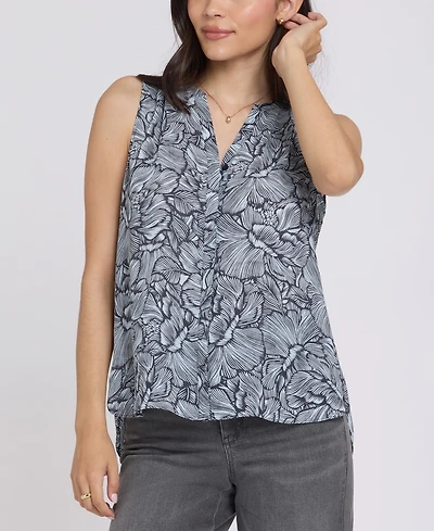 Nydj Women's Sleeveless Pintuck Top
