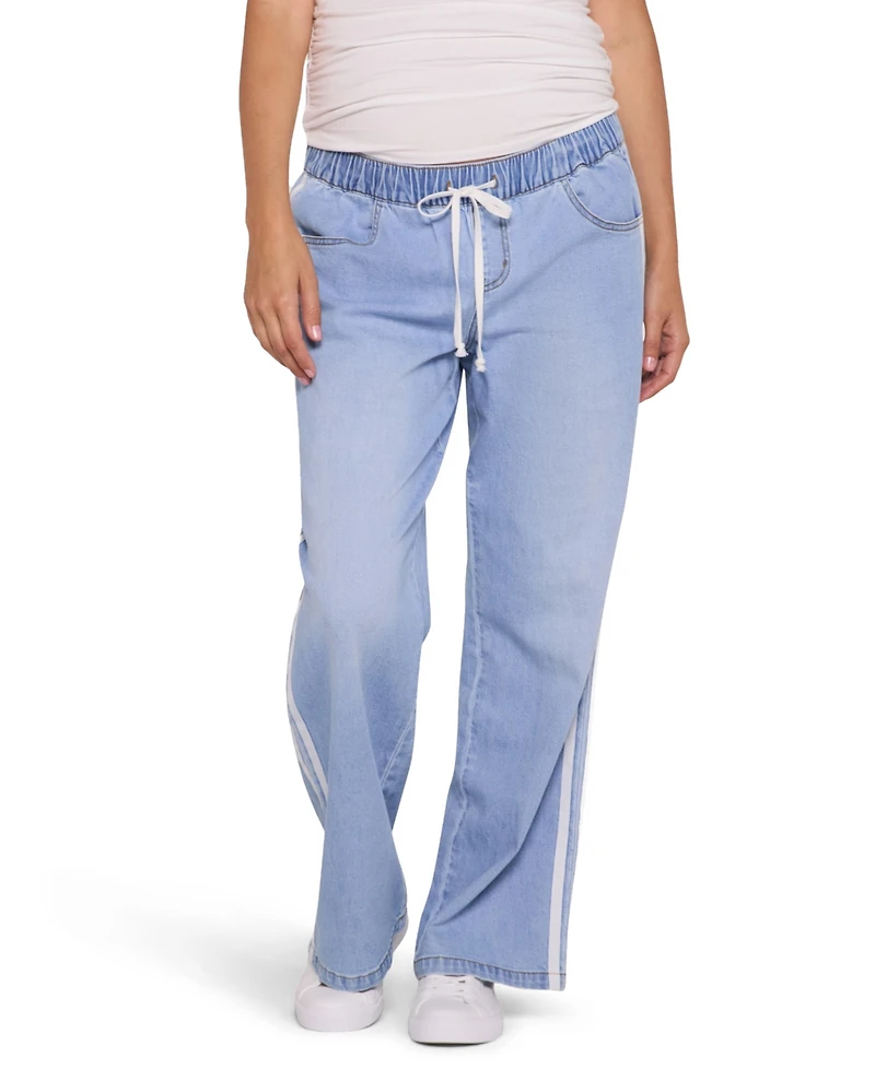 Motherhood Maternity Drawstring Pull On Wide Leg Pant