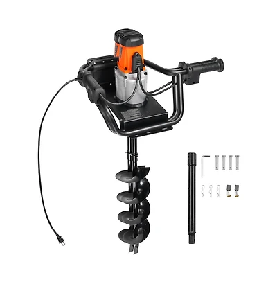 Sugift Electric Post Hole Digger 5.71 in Auger Bit with 1500W Powerful Motor