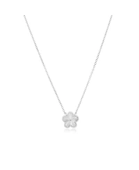 The Lovery Fluted Single Flower Necklace Sterling Silver