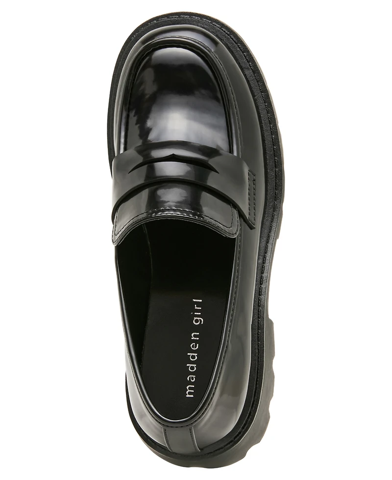 Madden Girl Women's Millie Lug-Sole Tailored Loafers