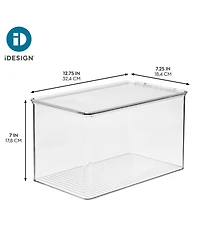 Stackable Clear Plastic Shoe Boxes with Lids for Closet, 2-Pack
