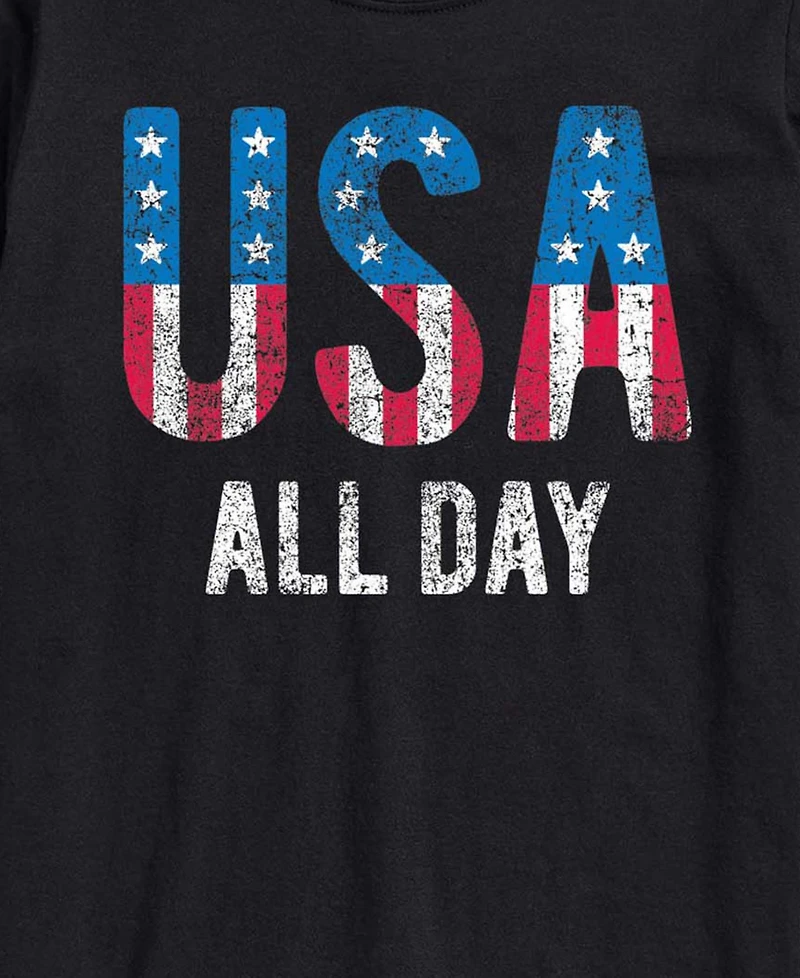 Airwaves Men's Usa All Day Flag Fill Short-Sleeve Graphic T-Shirts