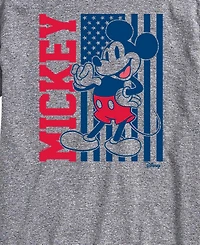 Airwaves Men's Disney Mickey Vertical Flag Short-Sleeve Graphic T-Shirt