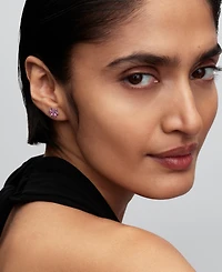 Pandora Herbarium Sparkling Pink Flower Stud Earrings