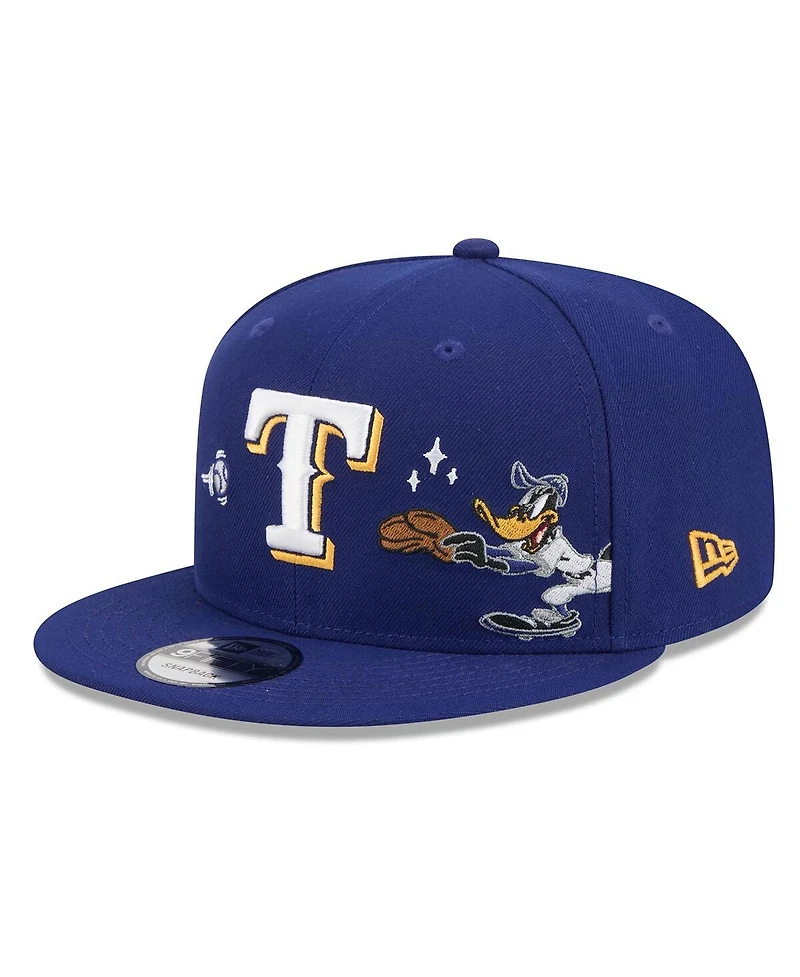 New Era Men's Royal Texas Rangers Looney Tunes Daffy Duck 9FIFTY Snapback Hat