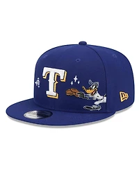 New Era Men's Royal Texas Rangers Looney Tunes Daffy Duck 9FIFTY Snapback Hat