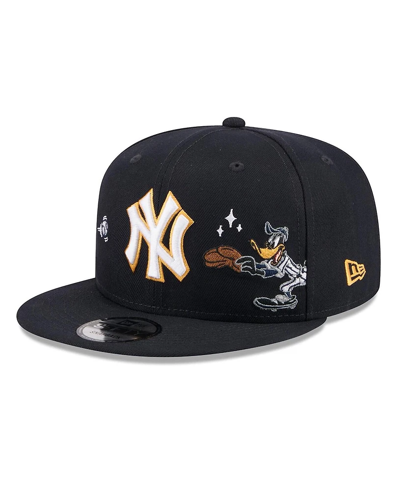 New Era Men's Navy New York Yankees Looney Tunes Daffy Duck 9FIFTY Snapback Hat
