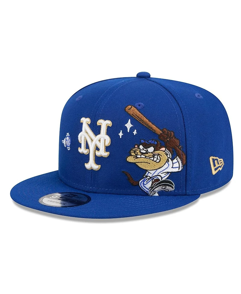 New Era Men's Royal New York Mets Looney Tunes Tasmanian Devil 9FIFTY Snapback Hat