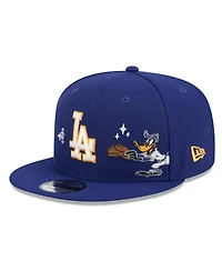New Era Men's Royal Los Angeles Dodgers Looney Tunes Daffy Duck 9FIFTY Snapback Hat