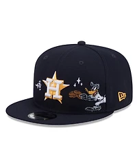 New Era Men's Navy Houston Astros Looney Tunes Daffy Duck 9FIFTY Snapback Hat